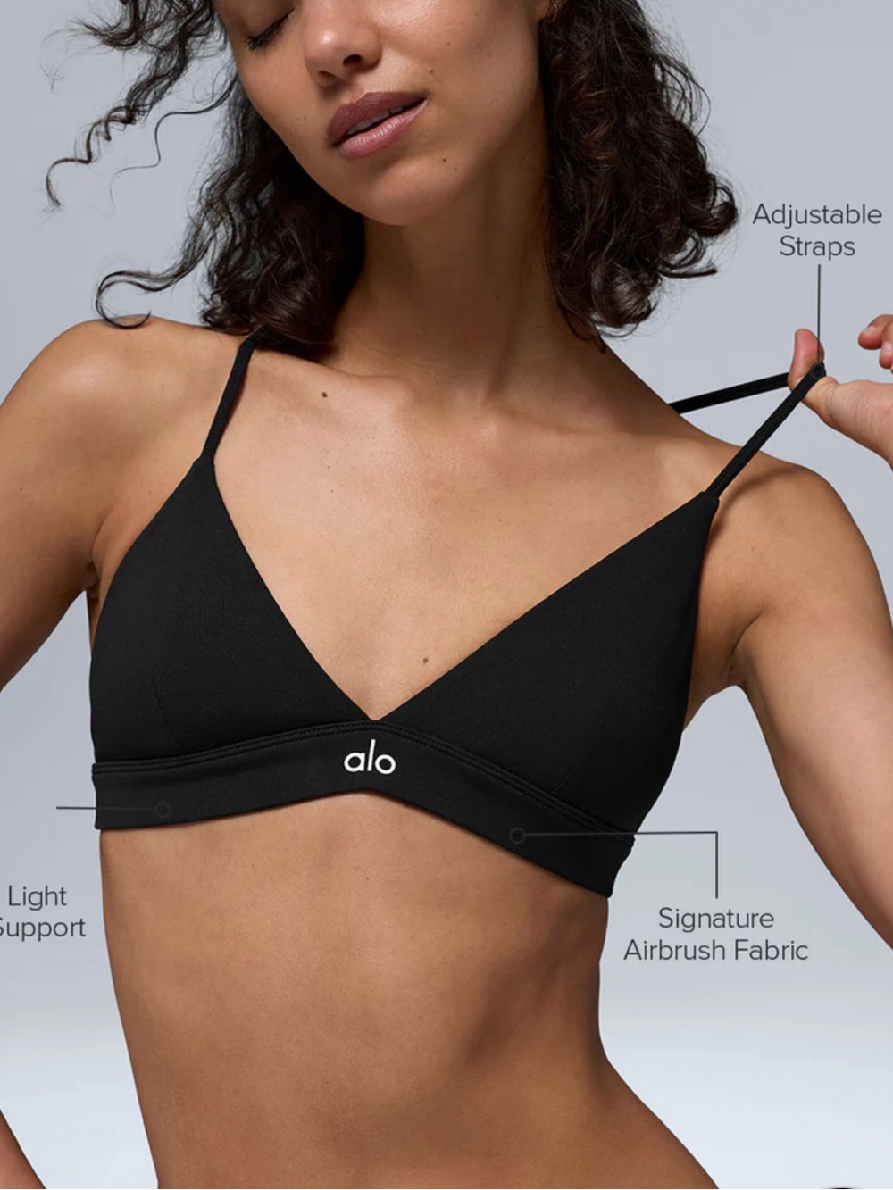 ALO Yoga Black “Splendor Bra”